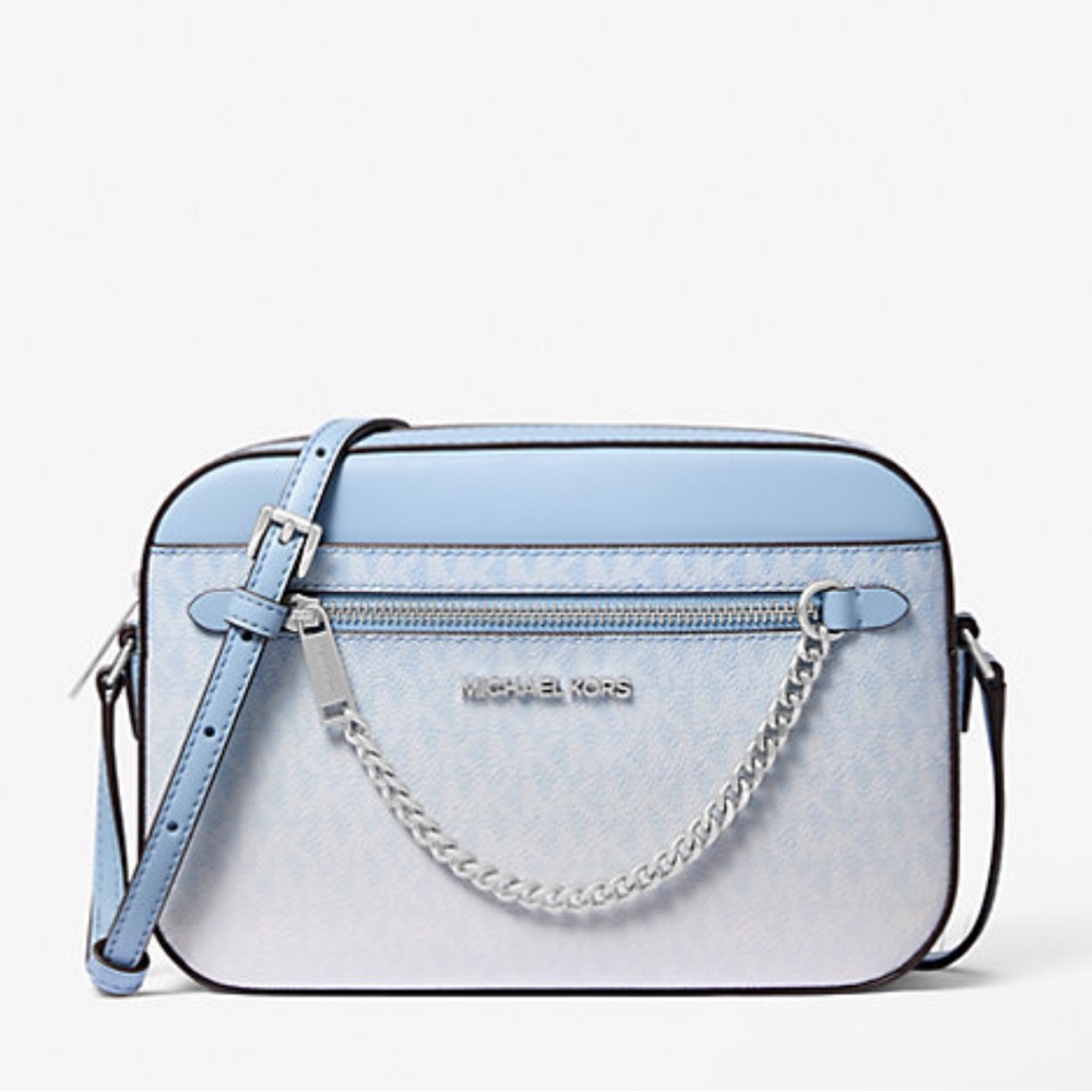 MICHAEL KORS Jet Set Large Ombré Signature Logo Crossbody Body
Light Sky
NWT - Picture 2 of 16